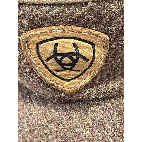 Ariat Women's Size Large 8.5/9 Warm Pull On Bootie Slippers Denim Stripe-Comfort - Picture 11 of 11